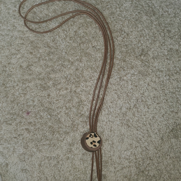 Leopard western style necklace
